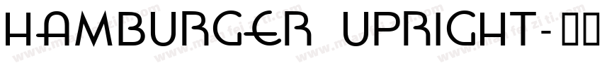 Hamburger Upright字体转换
